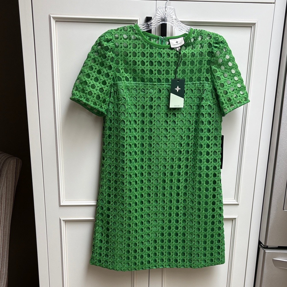 Tuckernuck Green Eyelet Mini Dress
